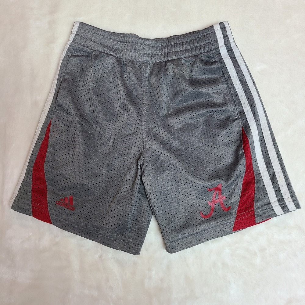Youth Kids Adidas Alabama Crimson Tide Mesh Shorts Small Pockets